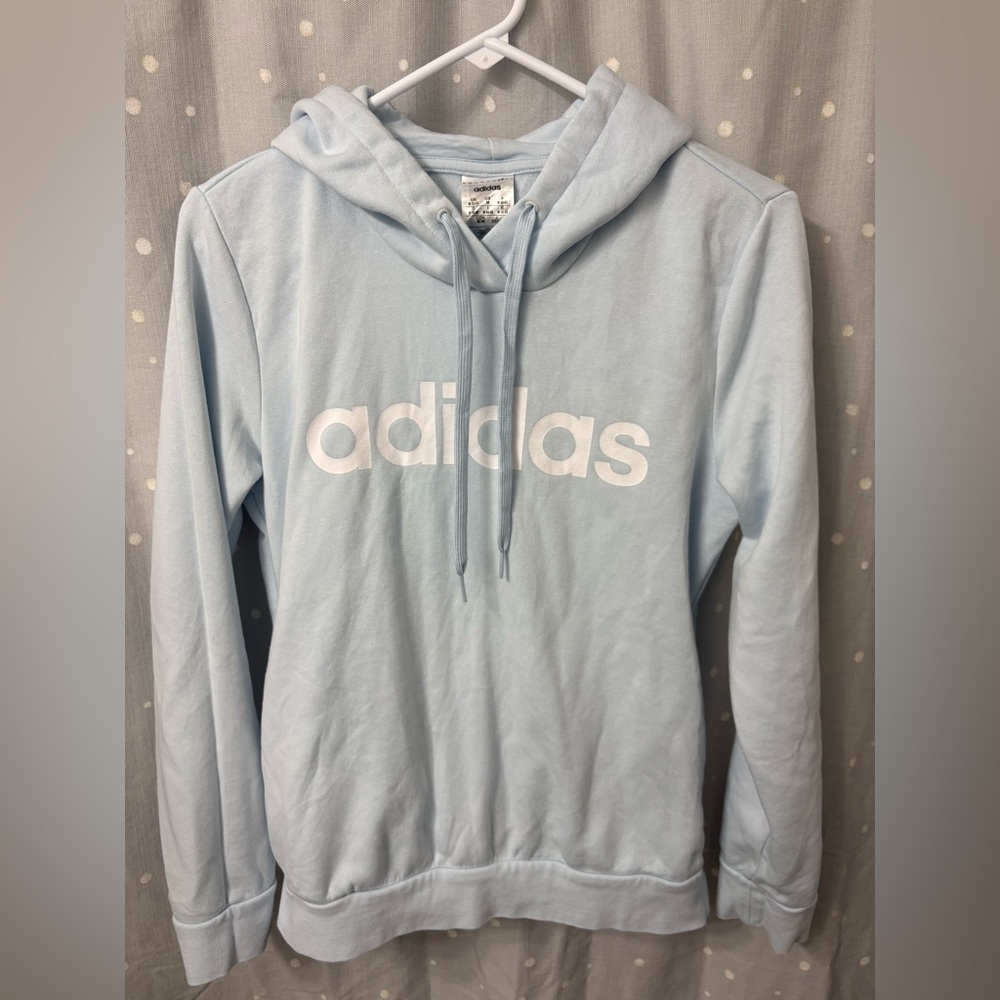 Adidas Sky Blue Pullover Hoodie